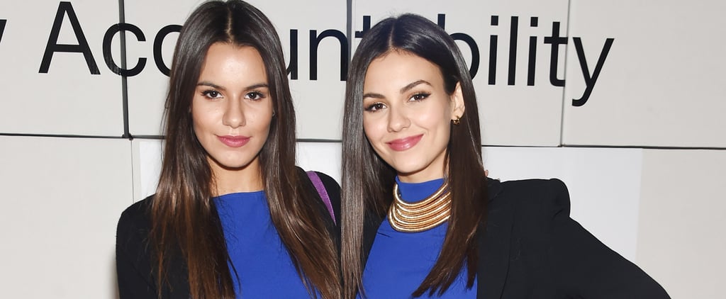 Victoria Justice and Her Sister Wear Matching Outfits in NYC