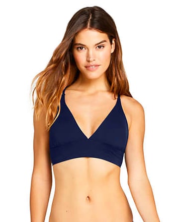 Lace-up V-neck Bikini Top