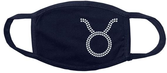 Taurus Rhinestone Face Mask, Face Covering