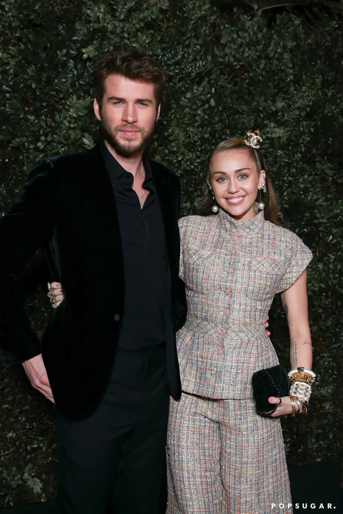 Miley Cyrus and Liam Hemsworth at Chanel Oscar Preparty 2019