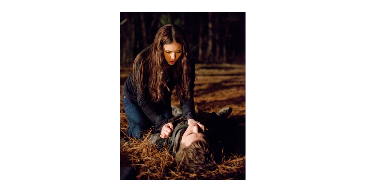 Sometimes Elena has to save Stefan, and though she's still a human