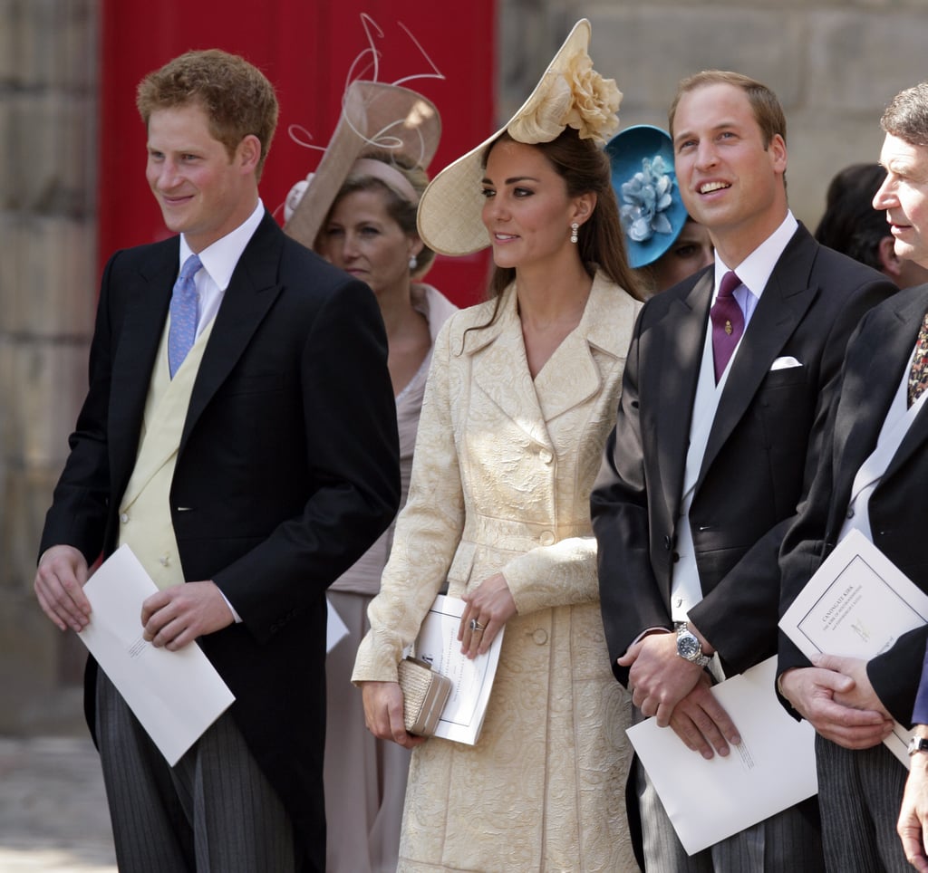 The Duke and Duchess of Cambridge, who were married just a few months earlier, were present for the ceremony, as was Prince Harry.