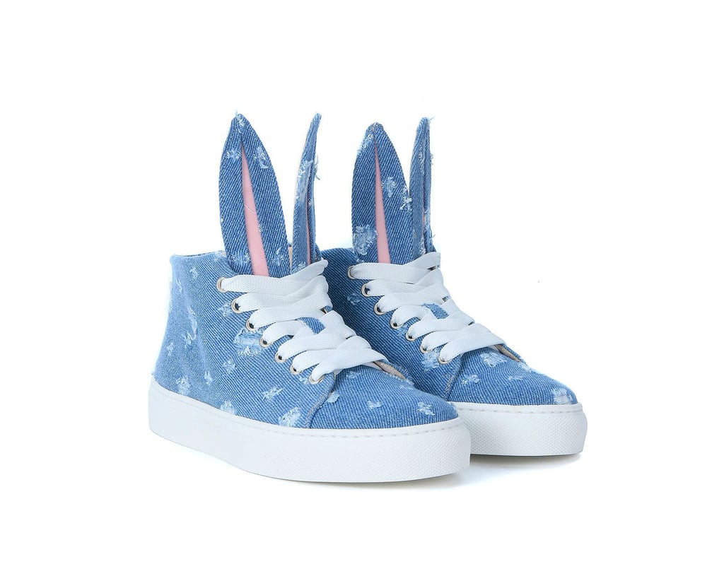Bring out your love for denim with this Minna Parikka blue-and-pink sneaker ($172).