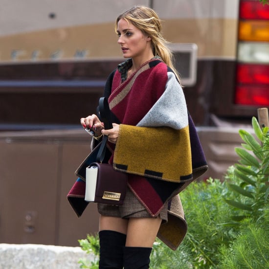 Olivia Palermo Wearing a Poncho