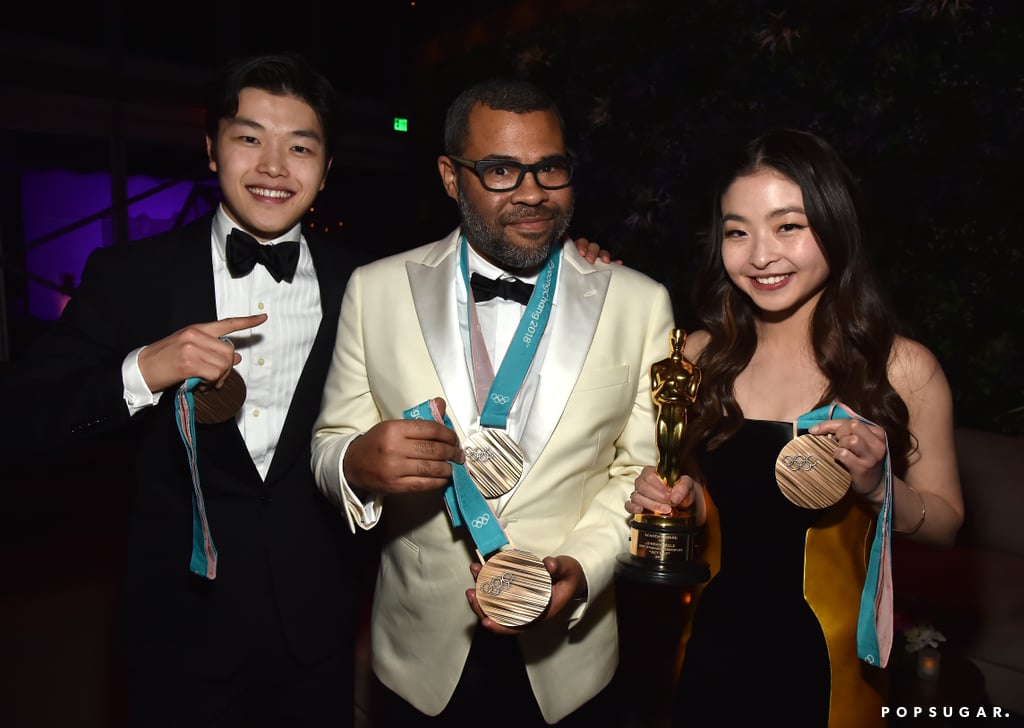 Pictured: Alex Shibutani, Jordan Peele, and Maia Shibutani
Pictured: Alex Shibutani, Jordan Peele, and Maia Shibutani