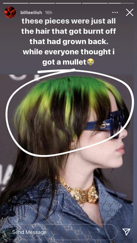 Billie Eilish's Mullet Haircut