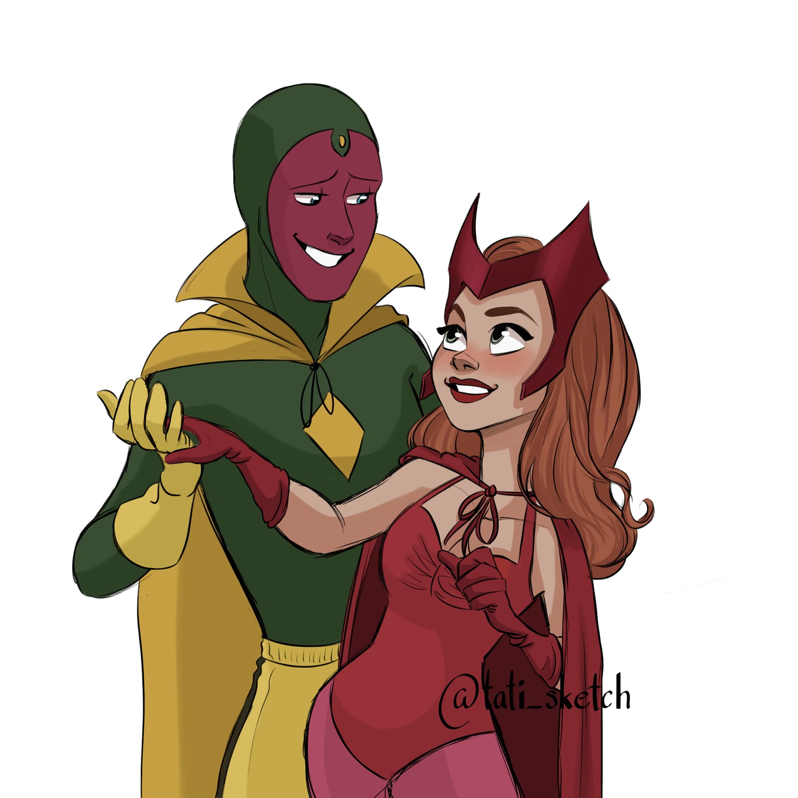 Artist Draws WandaVision Characters in Each Decade | Photos | PS ...