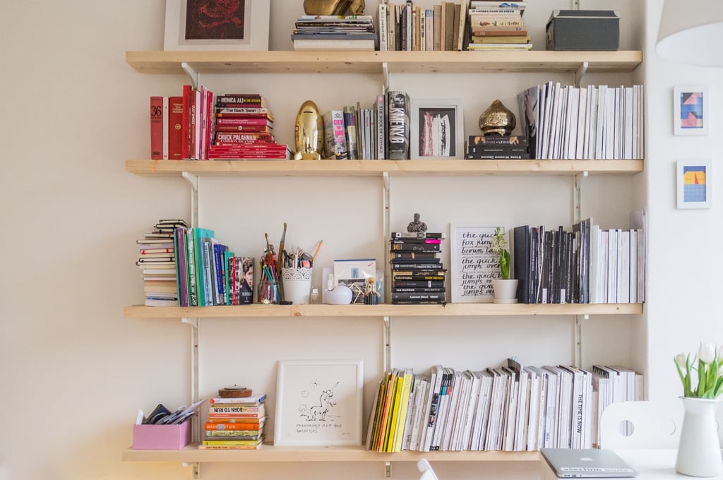 Buy or build yourself a new bookshelf.