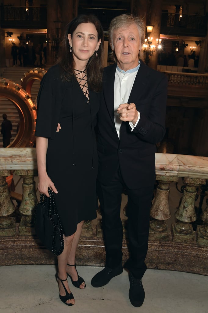 Nancy Shevell and Paul McCartney at the Stella McCartney Paris Fashion Week Show
