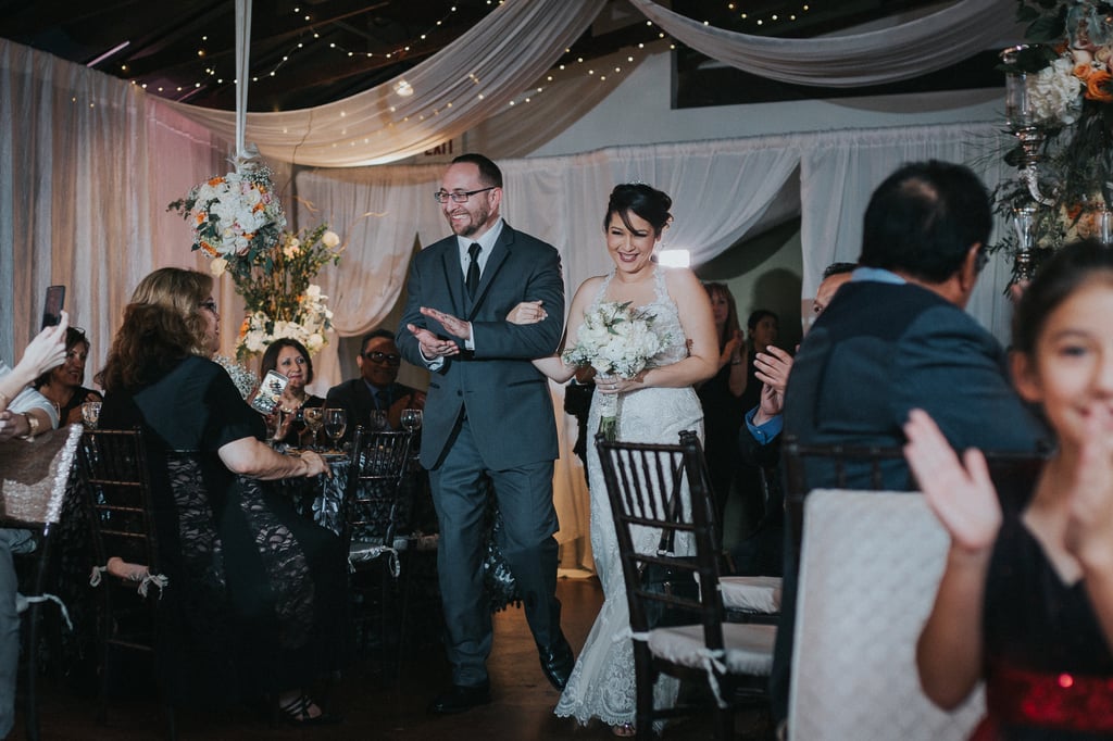 Elegant Wedding Reception With Blush and Gray Colors