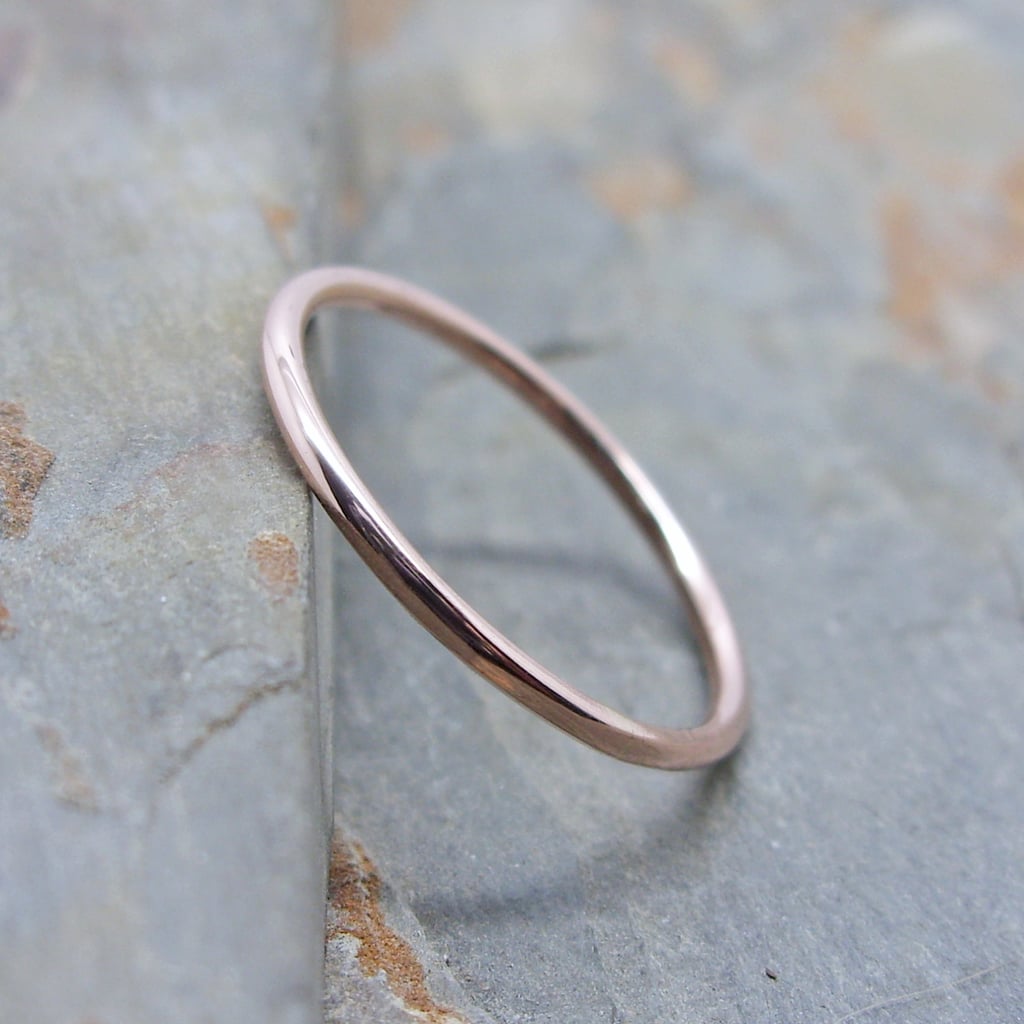 A Recycled Wedding Band: Rose Gold Wedding Band