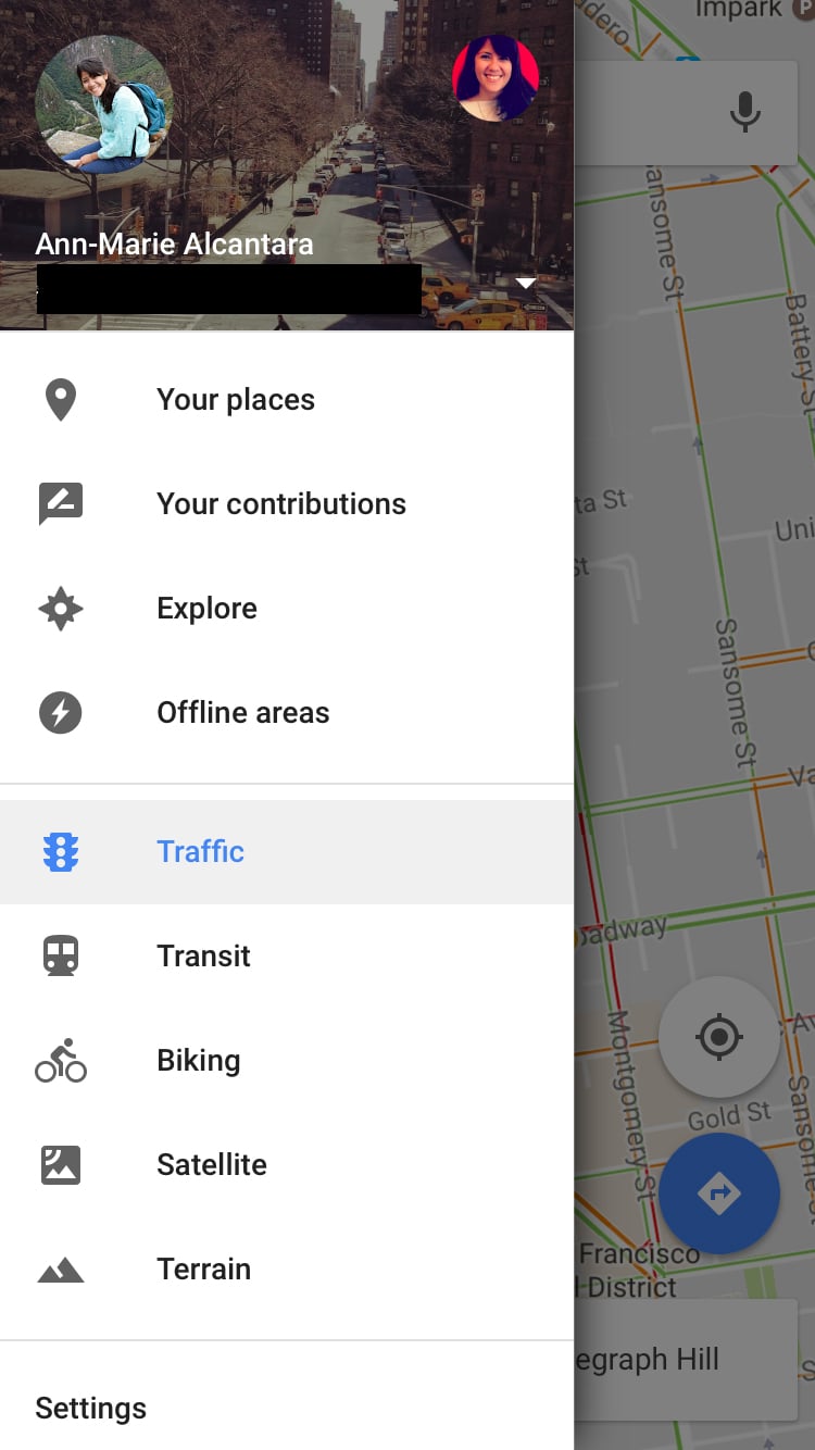 To see your lists, tap on the sidebar of Google Maps and choose "Your Places."