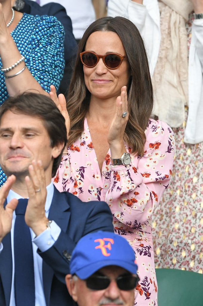 Pippa Middleton's Pink Floral Dress at Wimbledon 2019