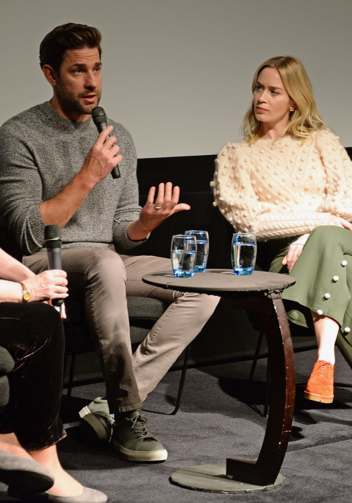 Emily Blunt and John Krasinski at A Quiet Place Screening