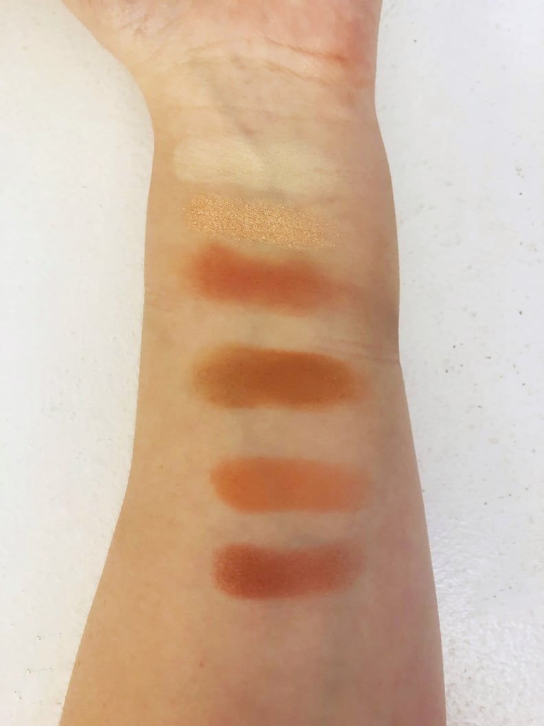 Too Faced Gingerbread Extra Spicy Eye Shadow Swatches Top Row