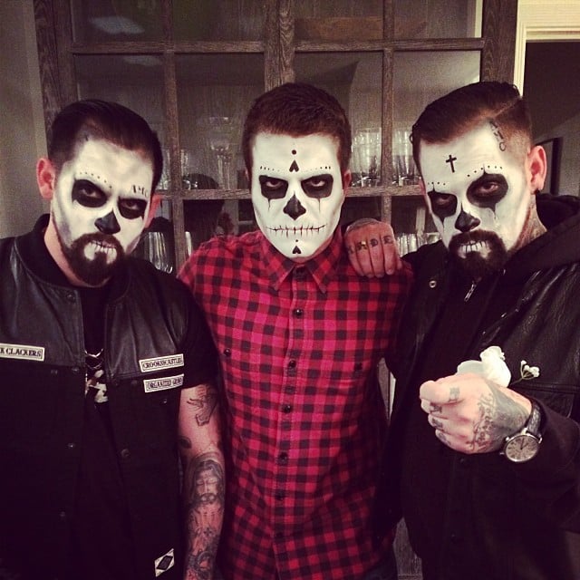David Katzenberg snapped a spooky picture with Joel Madden and Benji Madden.
Source: Instagram user davidkatzenberg