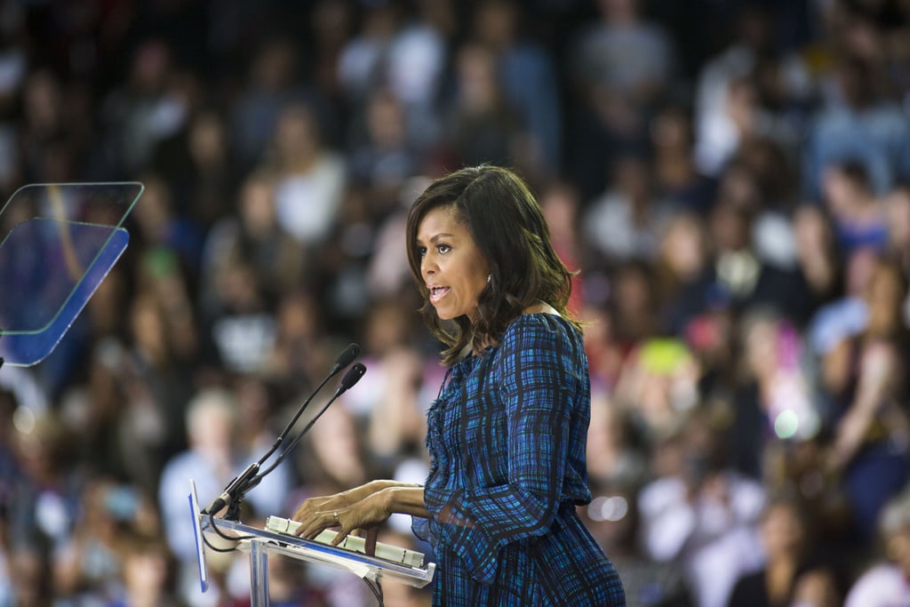Michelle Obama's Campaign Dress Sends Out a Message on Its Own