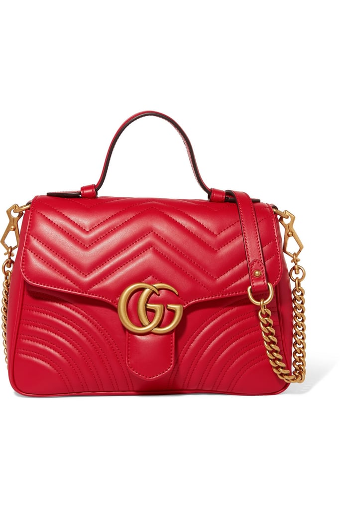 Gucci GG Marmont Quilted Leather Shoulder Bag | Jennifer Lopez J Lo Red Valentino Bag | POPSUGAR ...