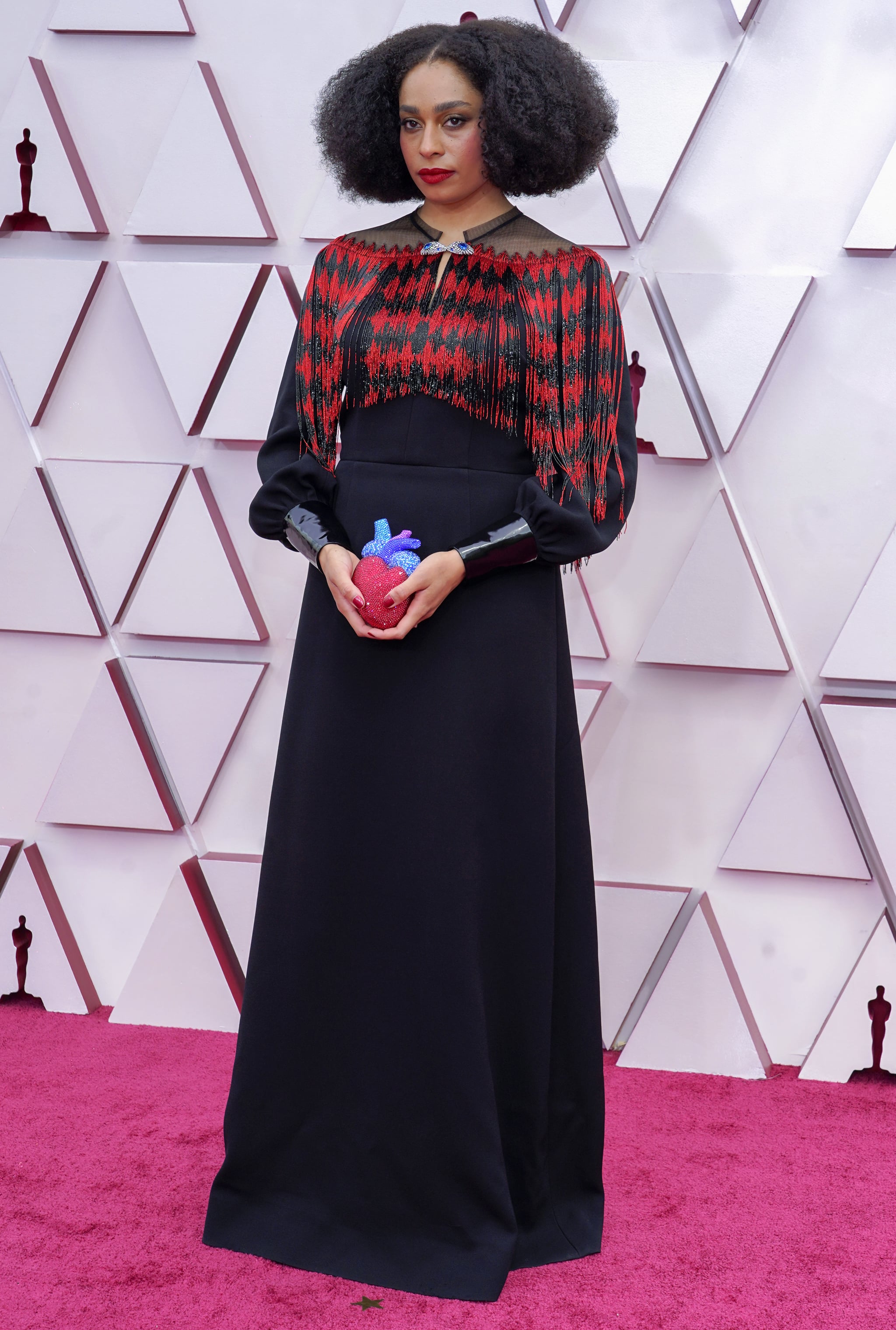 Celeste Waite at the 2021 Oscars | We'd Like to Thank the Academy For Letting Us Witness These 2021 Oscars Red Carpet Looks | POPSUGAR Fashion Photo 19