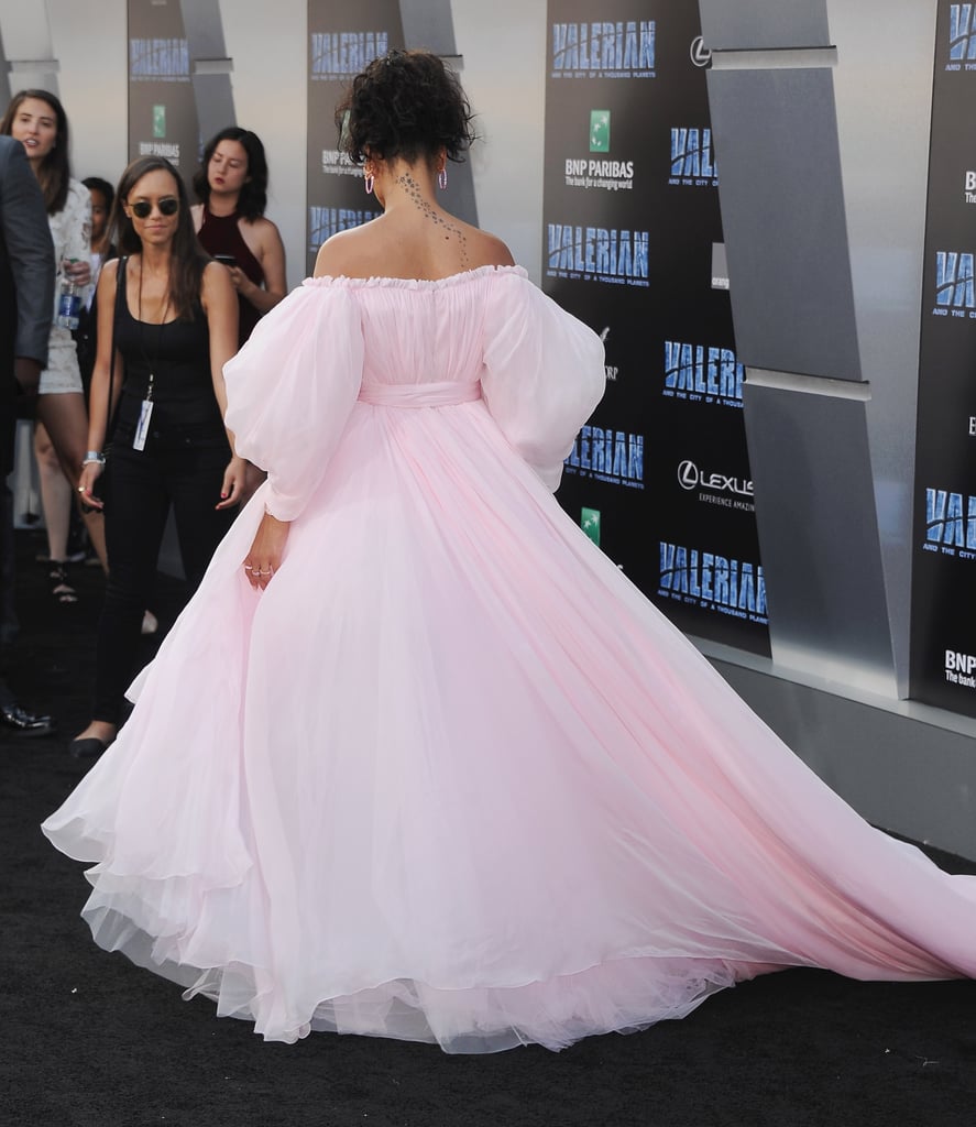 Rihanna Pink Giambattista Valli Dress at Valerian Premiere | POPSUGAR ...