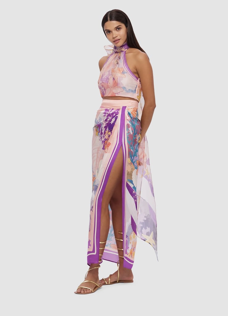 Leo Lin Estella Midi Wrap Skirt