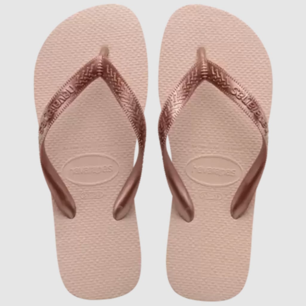 Havaianas Rose Gold Top Tiras Flip Flops