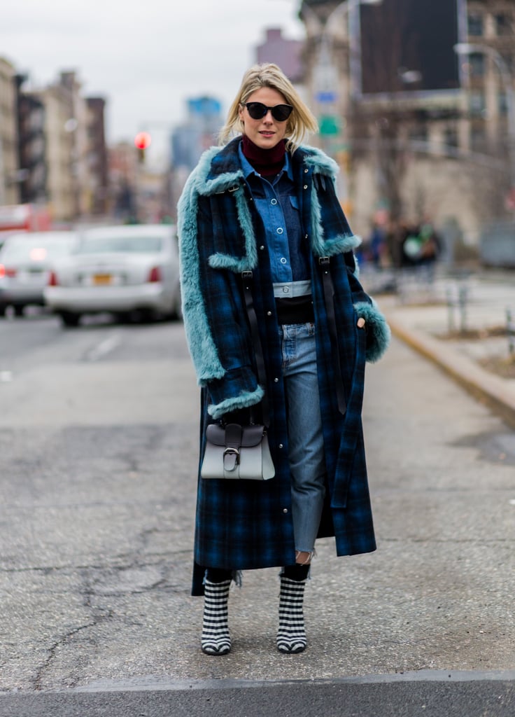 If You Have a Denim Jacket, Add a Turtleneck Underneath and Your Coat Right on Top