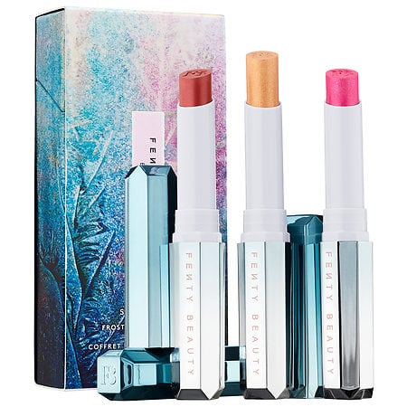 Fenty Beauty Snow Daze and Snow Nights Frosted Metal Lipstick 3-Piece Set