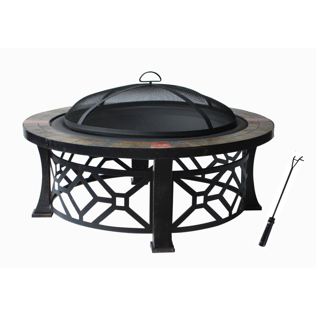 Fire Pit With PVC Cover