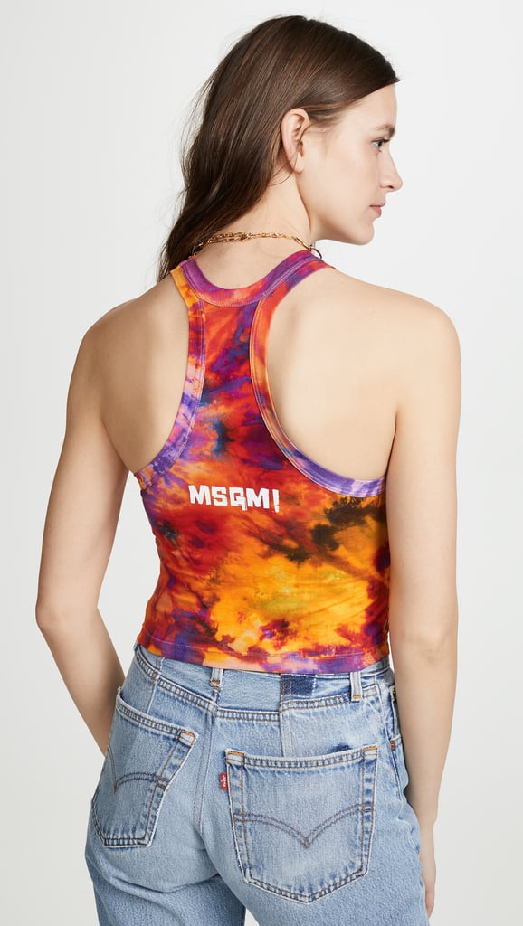 MSGM Tie Dye Crop Top
