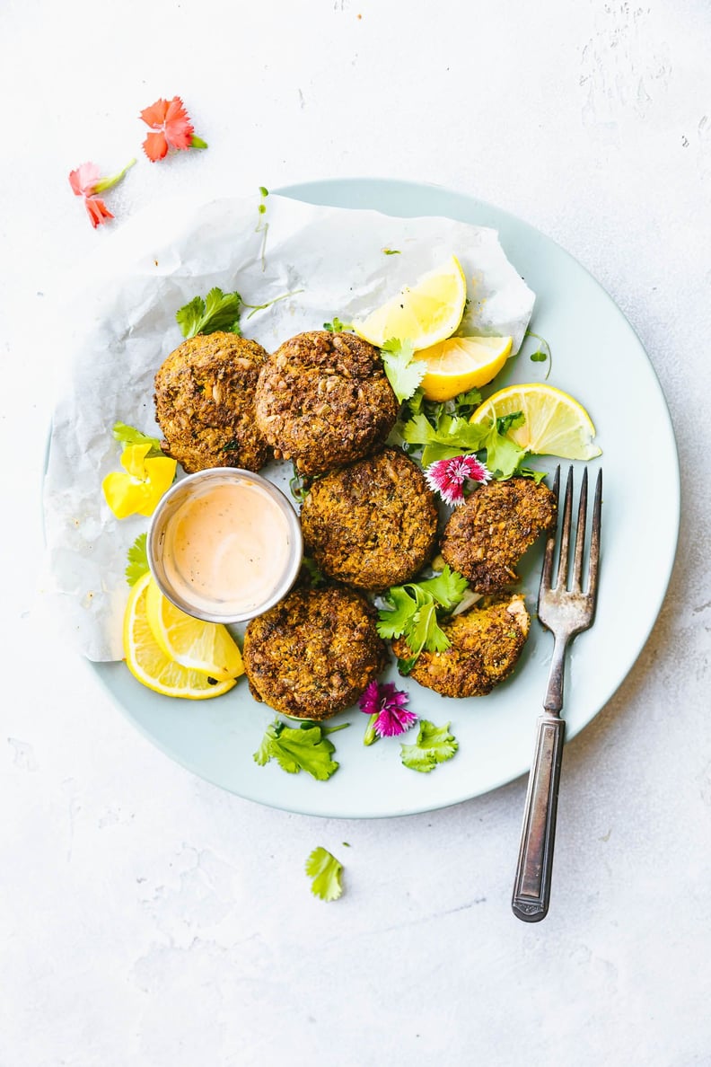 Cilantro Ranch Sweet Potato Cauliflower Patties