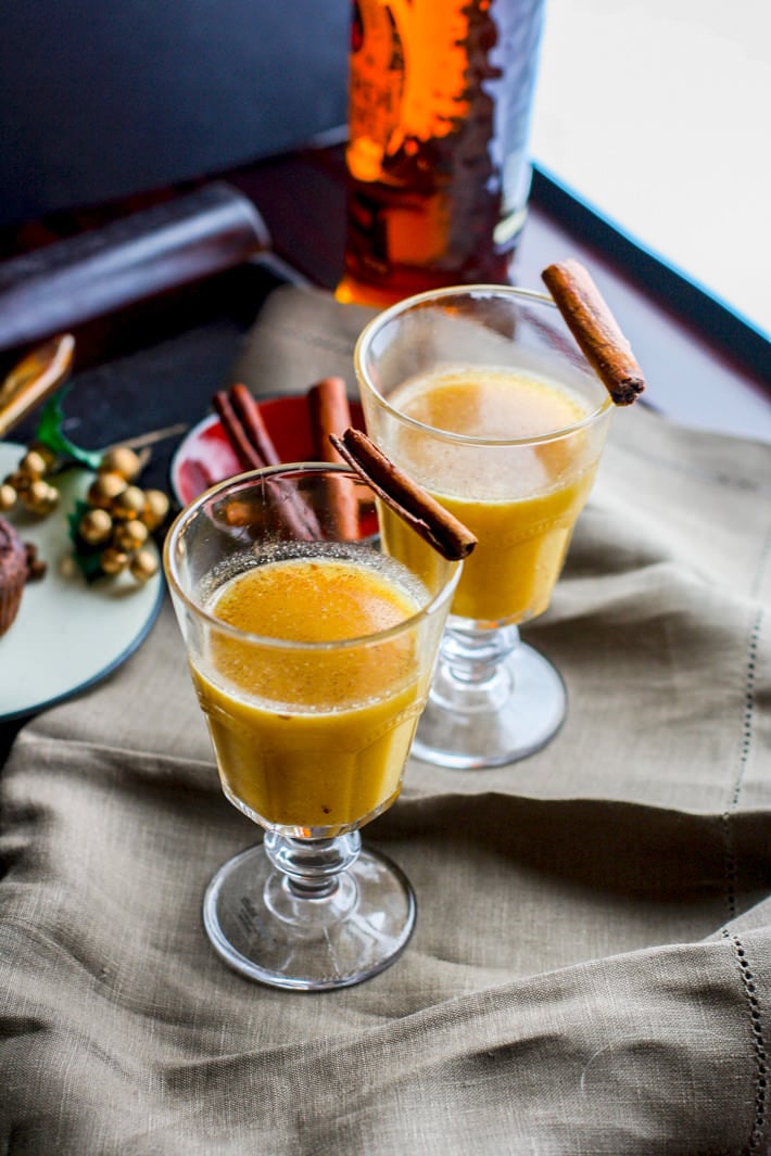 Spiced Pineapple Rum Hot Toddy