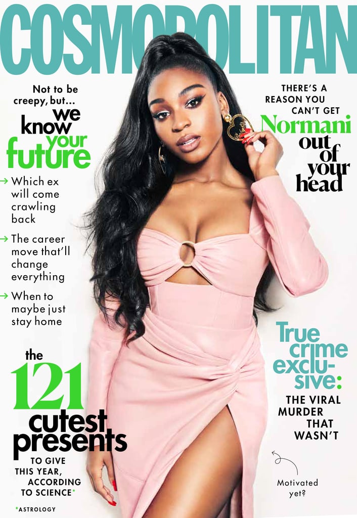 Normani's "Motivation" music video has a '90s reference at just about every turn, but paying homage to the artists who came before her isn't all she hoped to accomplish when she released the visual over the Summer. The Fifth Harmony alum covers the December issue of Cosmopolitan, where she spoke to the magazine about why she's on a mission to make sure all of her work properly reflects who she is as a Black woman.  
"I told the director, 'I want this to be as Black as possible.' I was like, let's show Black culture," she said. "Why does pop music have to be so white? Why don't we make it a little bit more me?" 
"Those women before me, I wanna finish what they started."
The music video, which dropped back in August, shows a young Normani watching BET's 106 & Park and imagining her own video premiering on the countdown show. It's a representation of how she and plenty of other Black girls spent their childhoods, but it was also her way of showing her appreciation for the successful Black women artists who paved the way for her. "Those women before me, I wanna finish what they started," she said.
Her idea of finishing what they started includes continuing to make space for herself and other Black creators. "I'm gonna make whatever I do Black," she said. "You'll know that I'm a Black girl, even if it's on the quote-unquote whitest record ever." 
Read Normani's full interview over at Cosmopolitan.com.

    Related:

            
            
                                    
                            

            Someone Get My Inhaler, Because Normani&apos;s "Motivation" Video Has Me Gasping For Breath