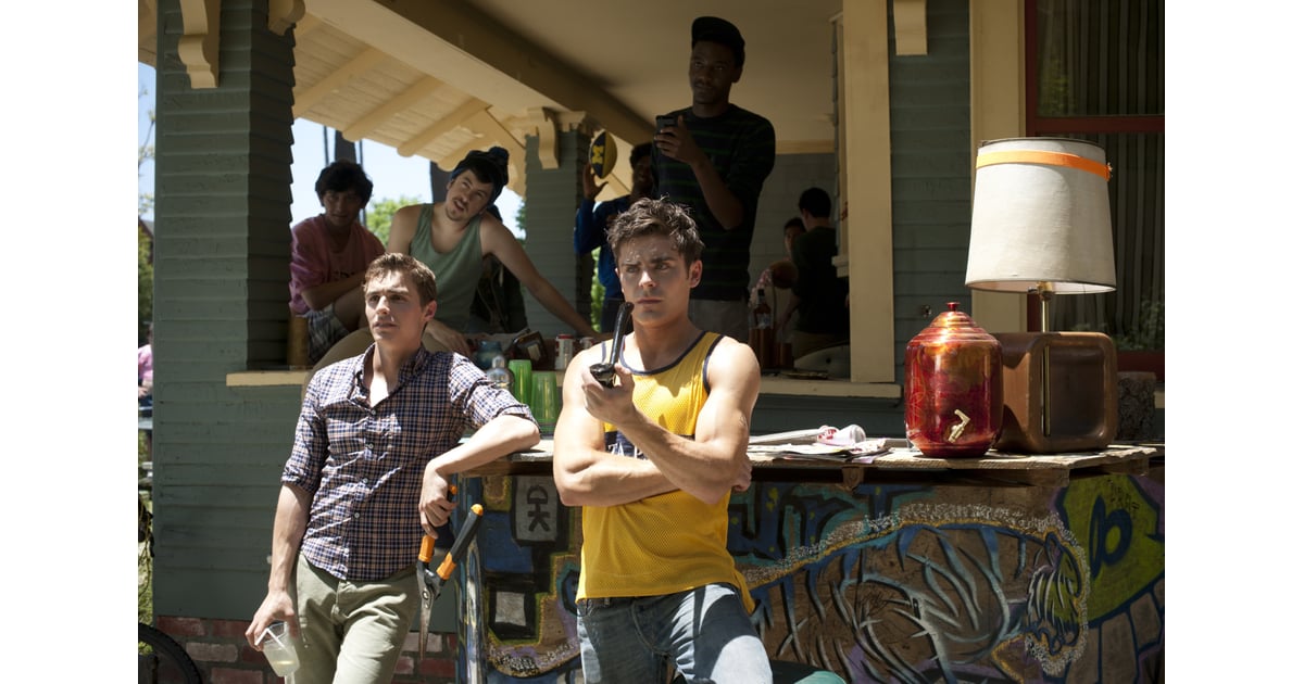 That Yellow Basketball Jersey Harkens Back To High School Musical Every Hot Picture Of Zac Efron In Neighbors Popsugar Entertainment Photo 2