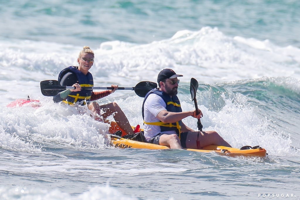 Ben Affleck and Lindsay Shookus Kayaking in Hawaii 2018