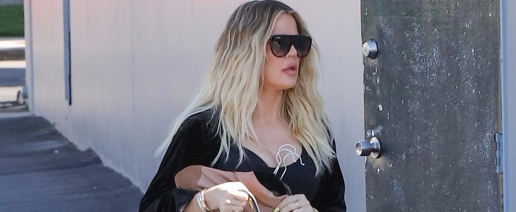 Khloe Kardashian Covering Stomach in LA Pictures