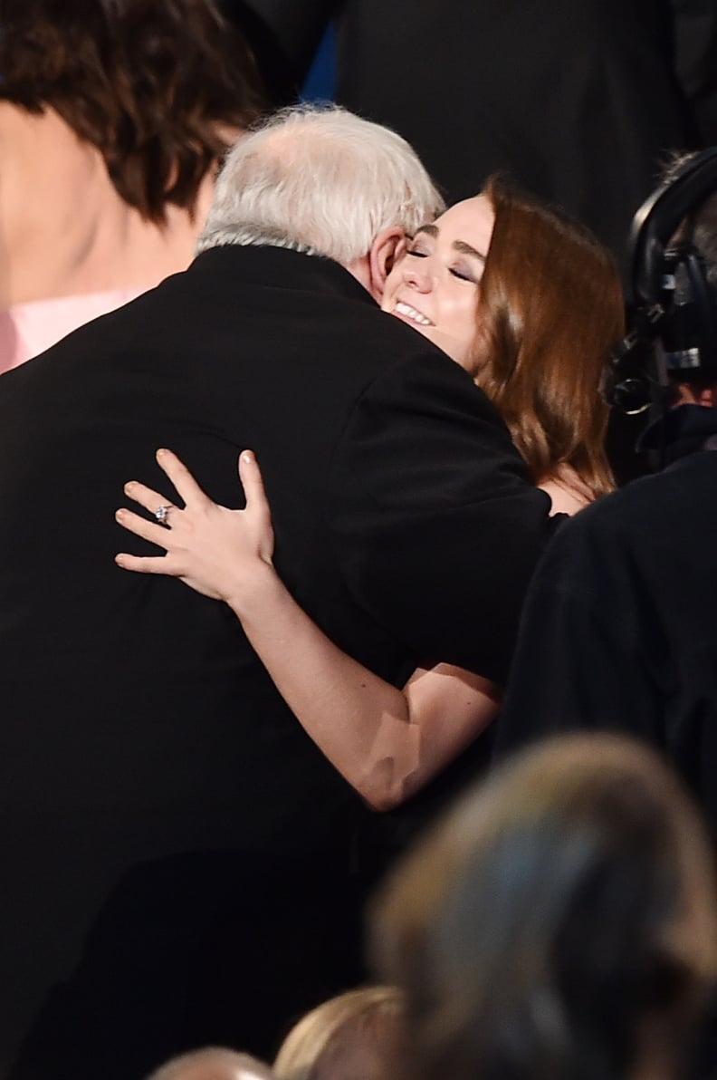 George R. R. Martin and Maisie Williams