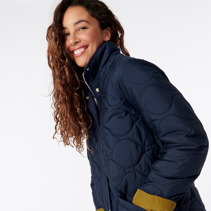 Quilted Cocoon Puffer Coat