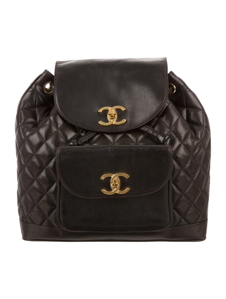 Chanel Quilted Leather Backpack