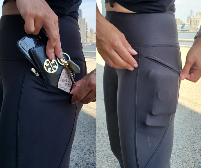 The Zippered Pocket on the Old Navy High-Waisted PowerSoft Run Crop Leggings
