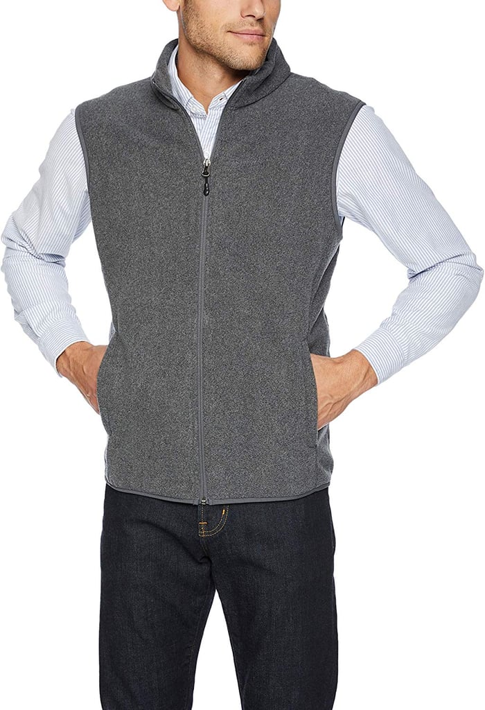 Amazon Essentials Men's Full-Zip Polar Fleece Vest