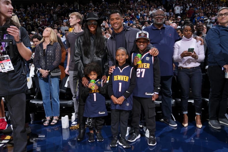 Ciara and Her Kids Wear Matching Jackets to Cheer on Russell Wilson