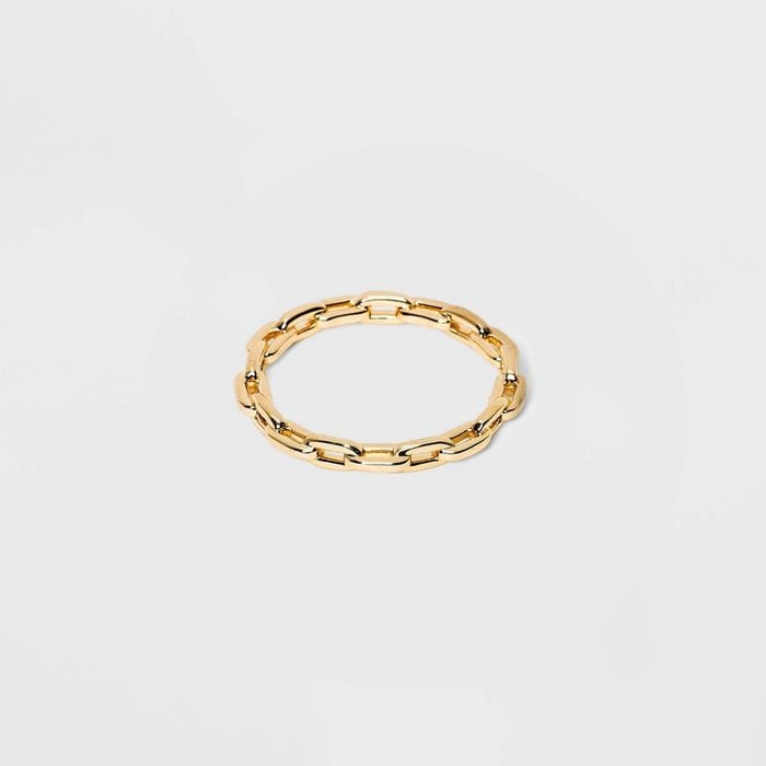 Band of Gold: SUGARFIX by BaubleBar Gold Link Chain Ring
