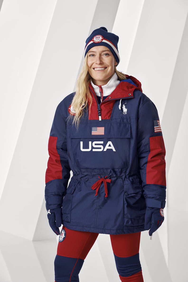 Team USA Winter Opening Ceremony Outfit on Jamie Anderson, Olympic Snowboarding