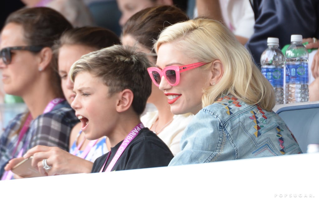 Gwen Stefani and Sons at 2015 BNP Paribas Open | Photos