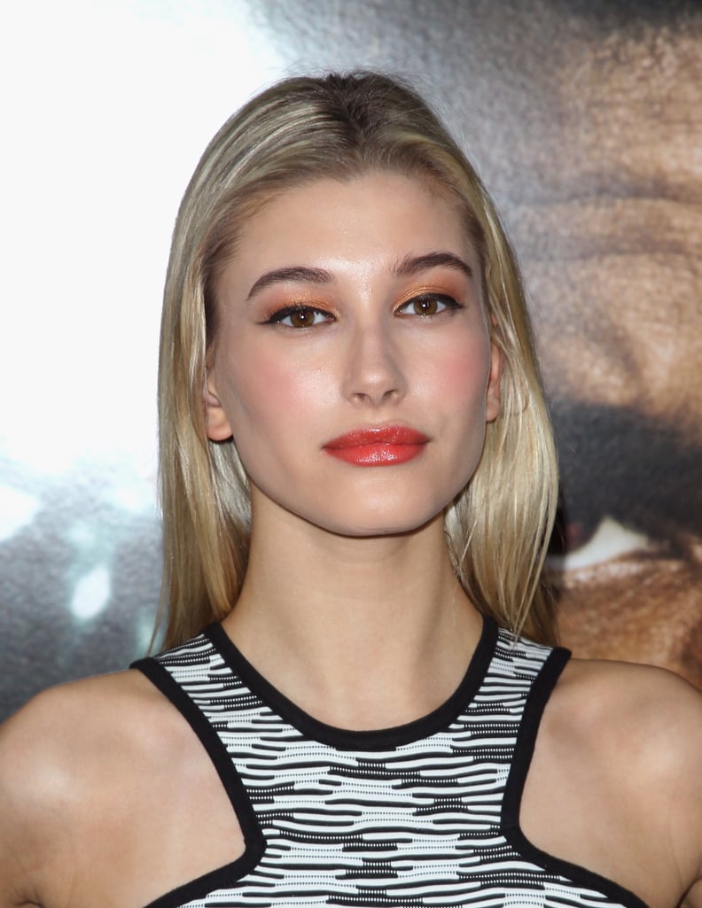 Hailey Baldwin's Orange Eye Shadow in May 2013