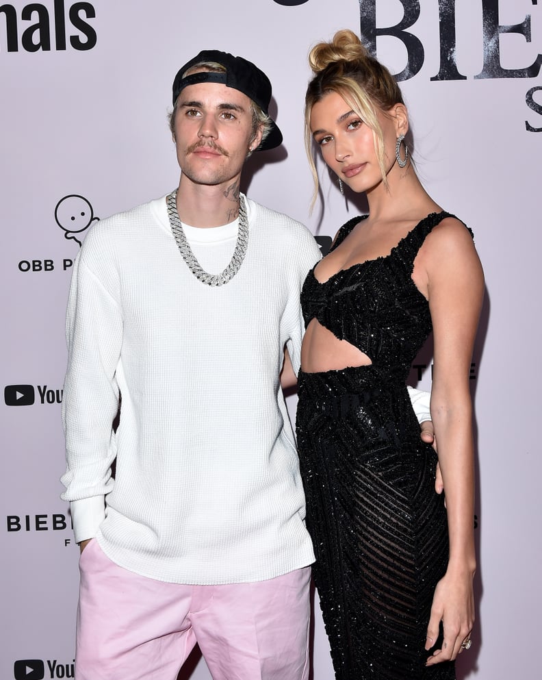 LOS ANGELES, CALIFORNIA - JANUARY 27: Justin Bieber and Hailey Bieber attend the Premiere of YouTube Original's 
