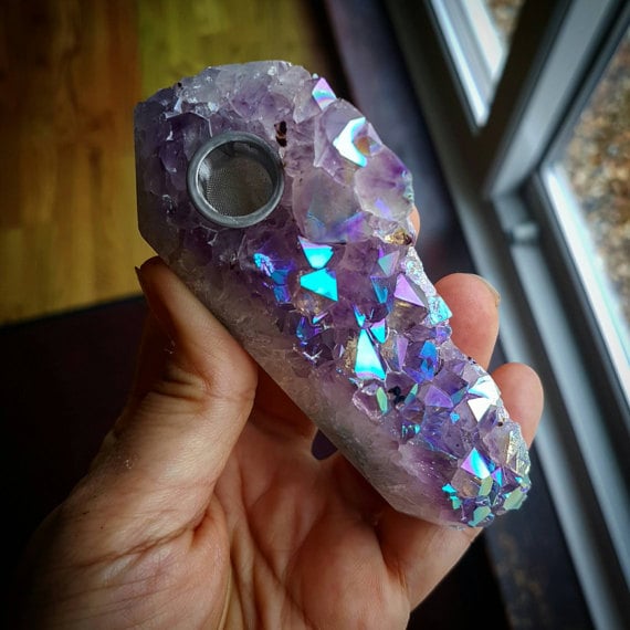 Angel Aura Crystal Pipe