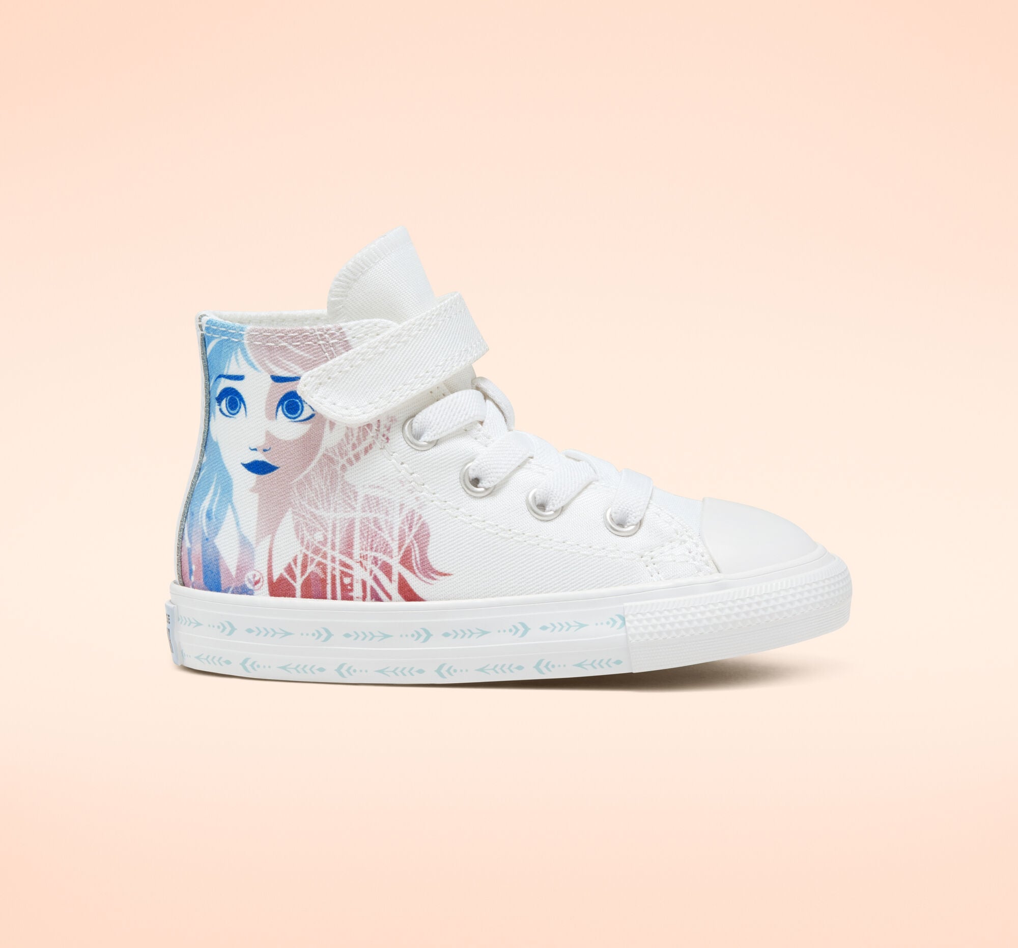 childrens white high top converse