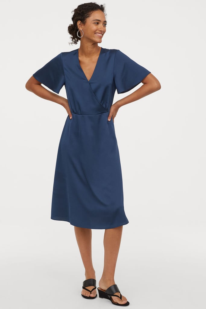 H&M Satin Wrap Dress